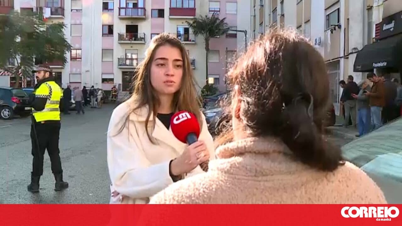 "There were children screaming": resident of an apartment block in Alenquer describes commotion at the scene when she noticed the fire