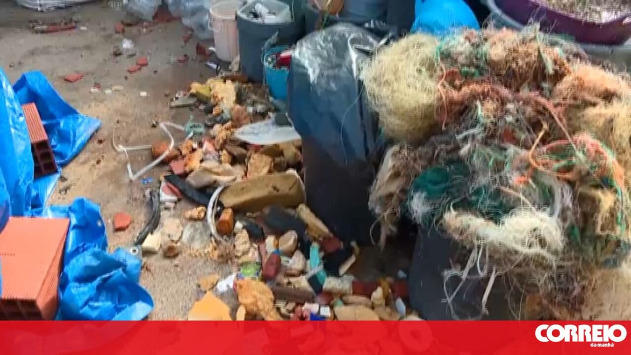 Environmental conservation organisation warehouse destroyed by bad weather in Peniche