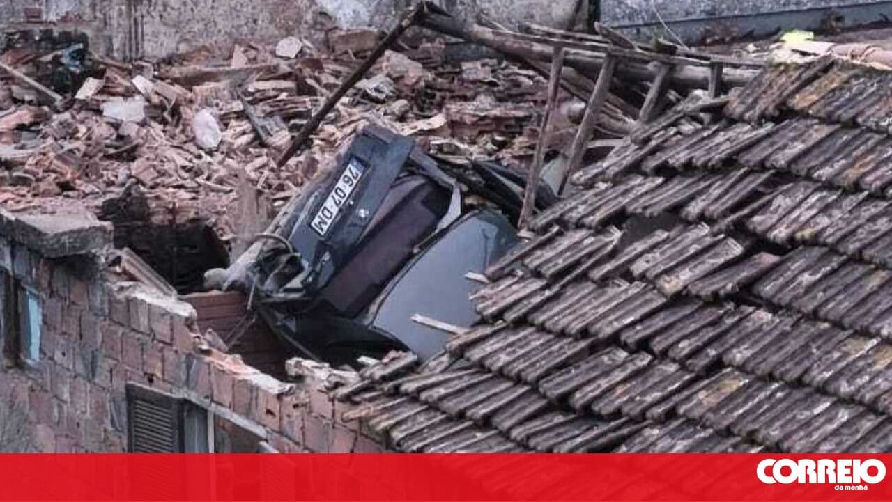 Car crashes into house kitchen after flying 80 metres