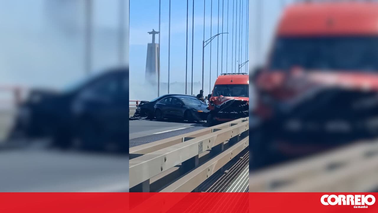 Accident on the 25 de Abril Bridge blocks traffic in the Almada-Lisbon direction