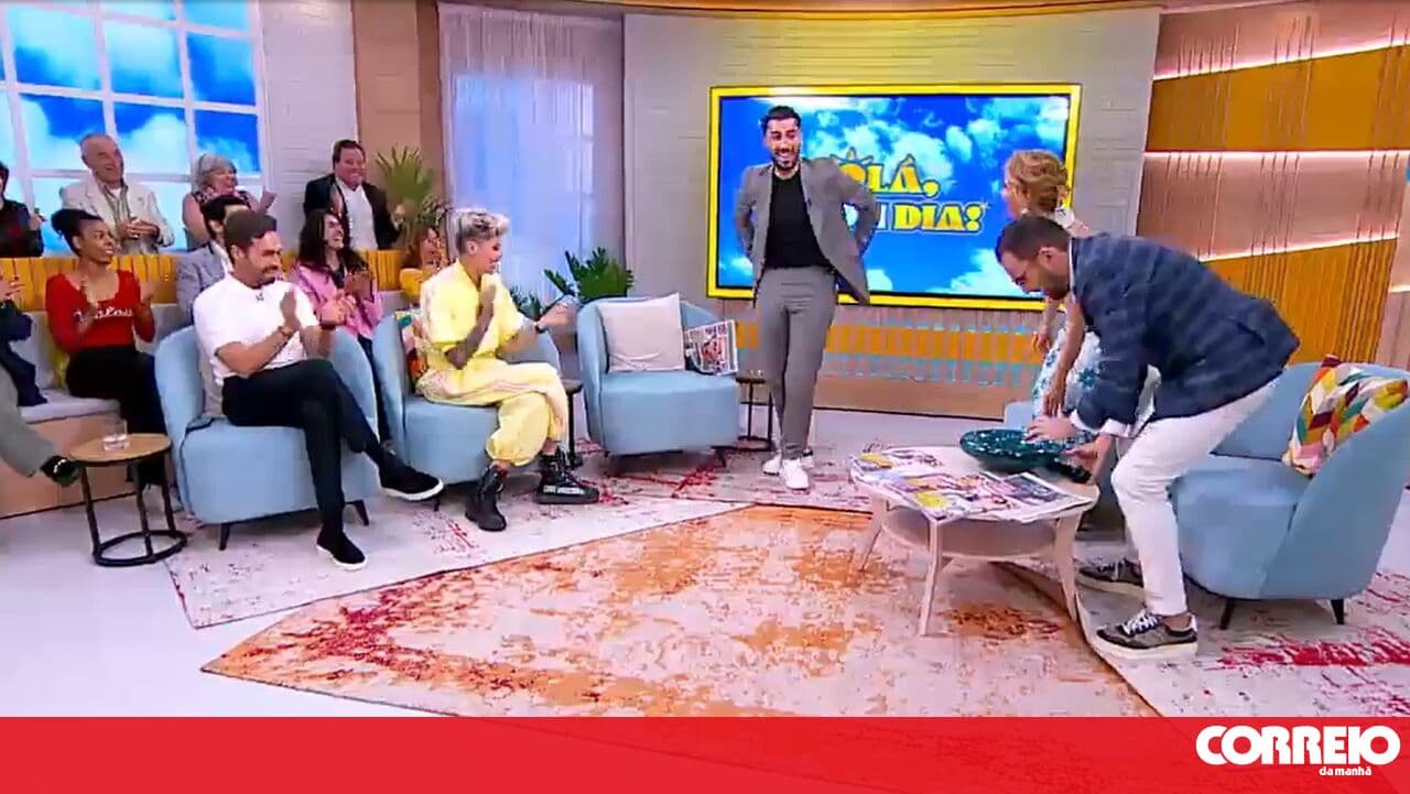 Unusual moment from commentator Léo Caeiro: he did a somersault live on air