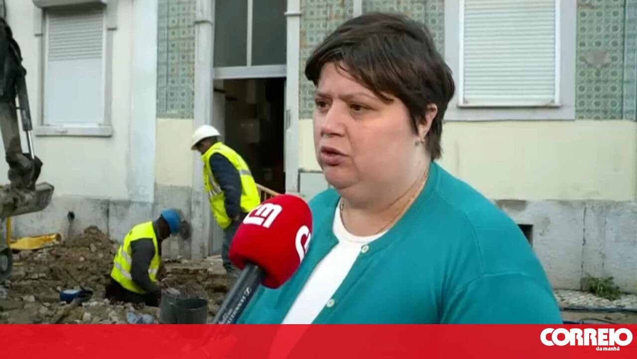 “I was scared”: Resident of building where a pipe burst several metres high in Lisbon recounts what she saw
