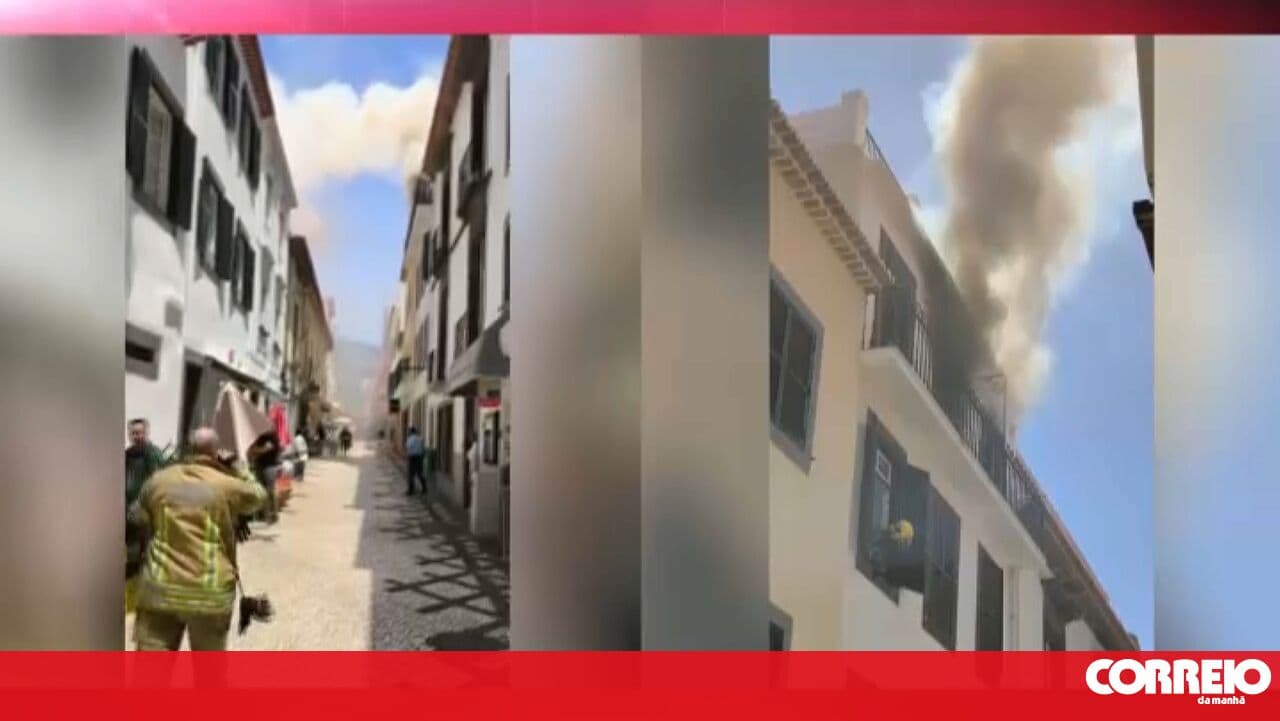 Fire breaks out in building in the centre of Funchal