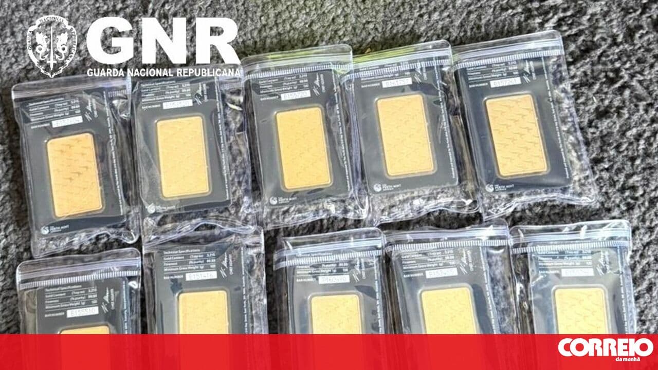 GNR seizes 10 gold bars from drug trafficking suspects in Minho
