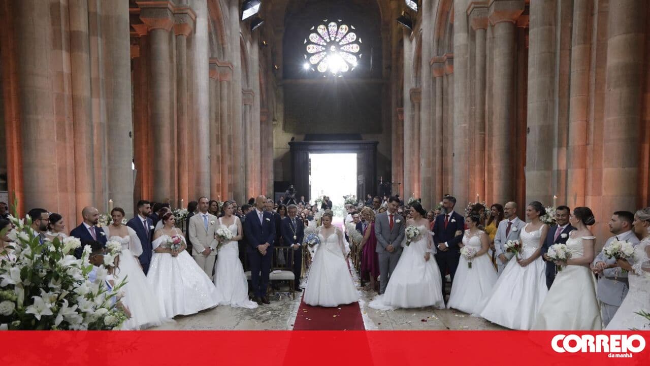 Love with the blessing of Lisbon's patron saint: the first images of the Saint Anthony weddings