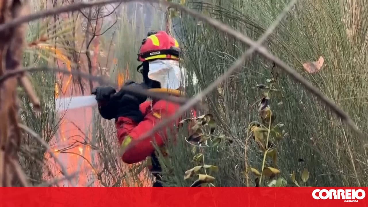 Spanish firefighters reinforce the fight against fires in central Portugal