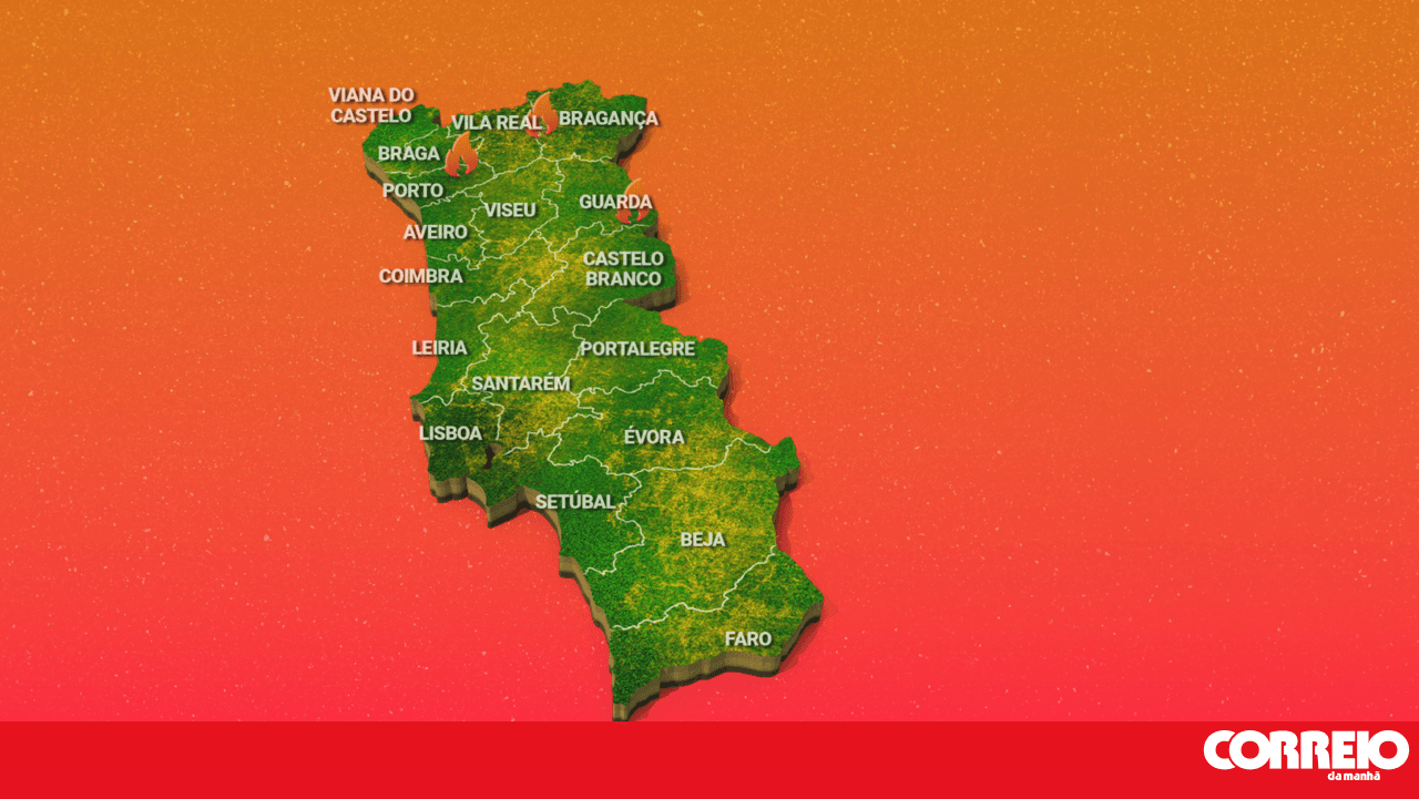 This is the status report on the fires in Portugal. See the map