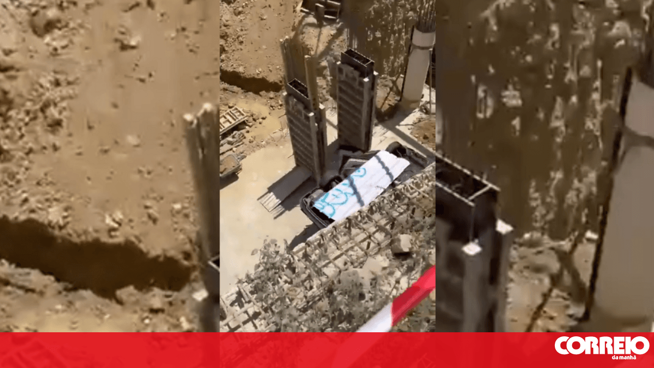 Car falls 10 metres after crashing in Lisbon