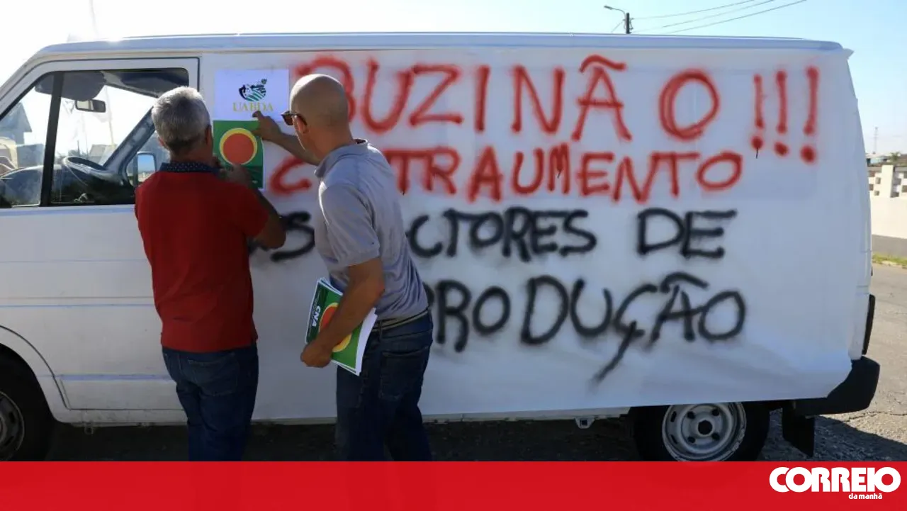 Farmers protesting in Ovar accuse the Government of neglect and demand "decent wages"