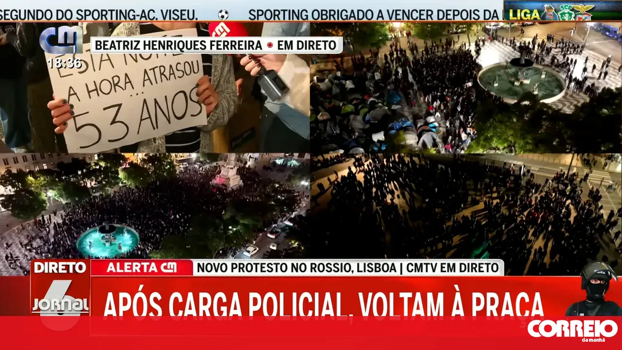 Tonight the clock turned back 53 years: Protester at Rossio speaks of police repression during housing protests