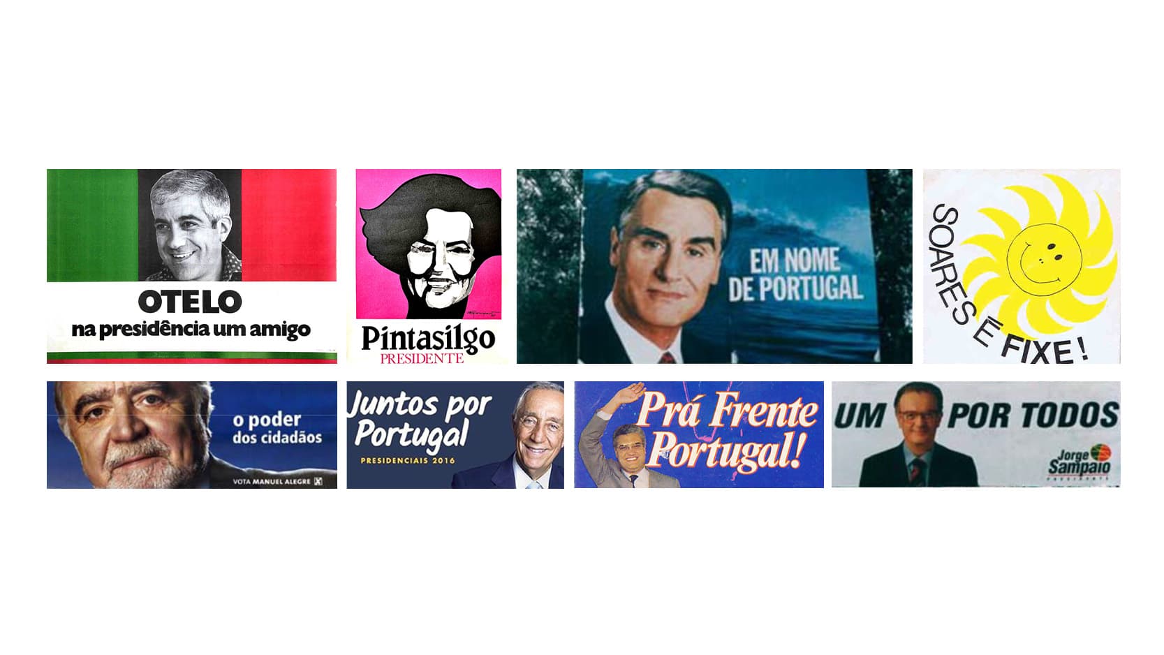 50 years of presidential elections in posters — from smiles to slogans