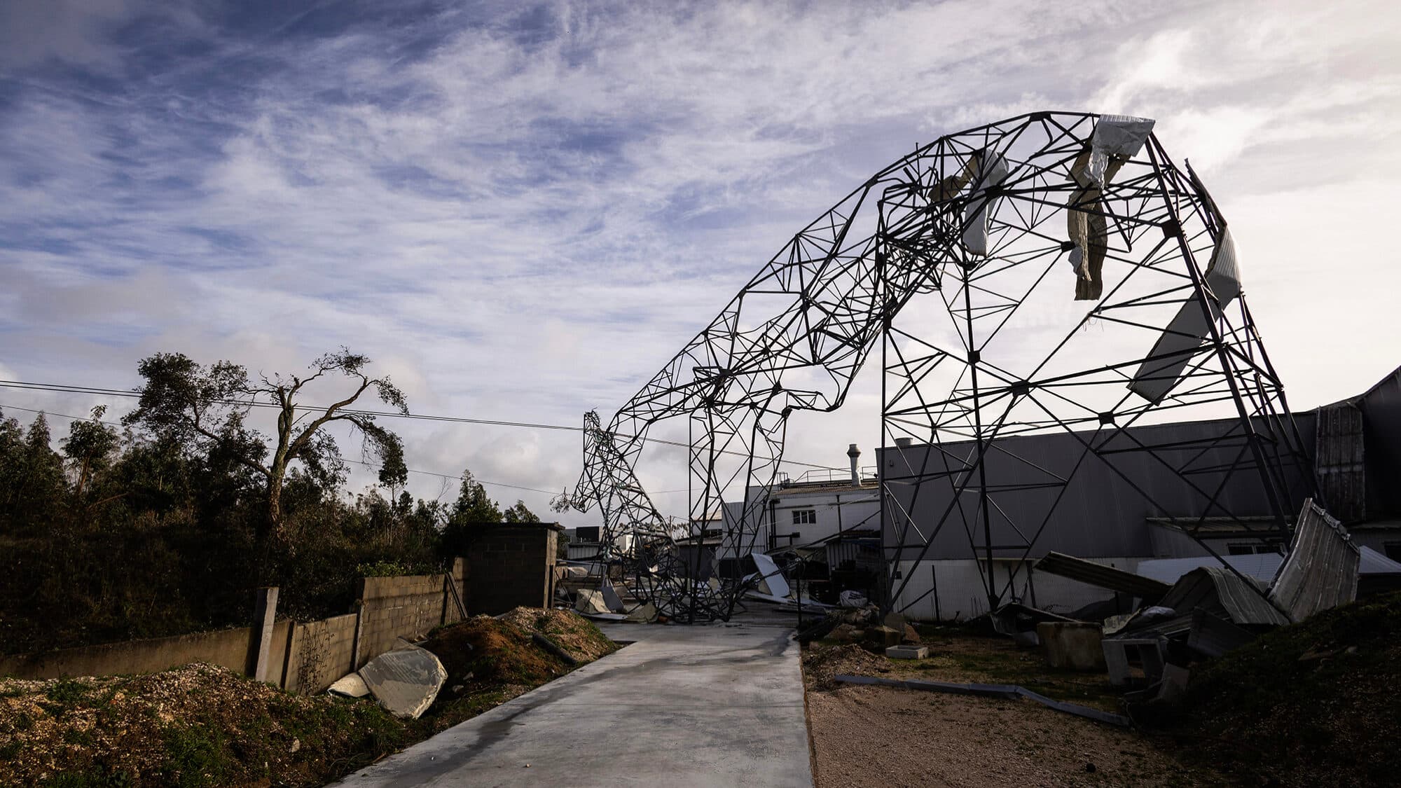 Kilometres of power lines damaged, poles on the ground. Why is restoring the electricity taking so long?