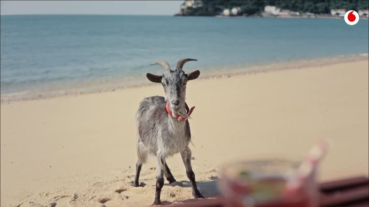 GOAT is the concept at the centre of Vodafone's new 5G campaign