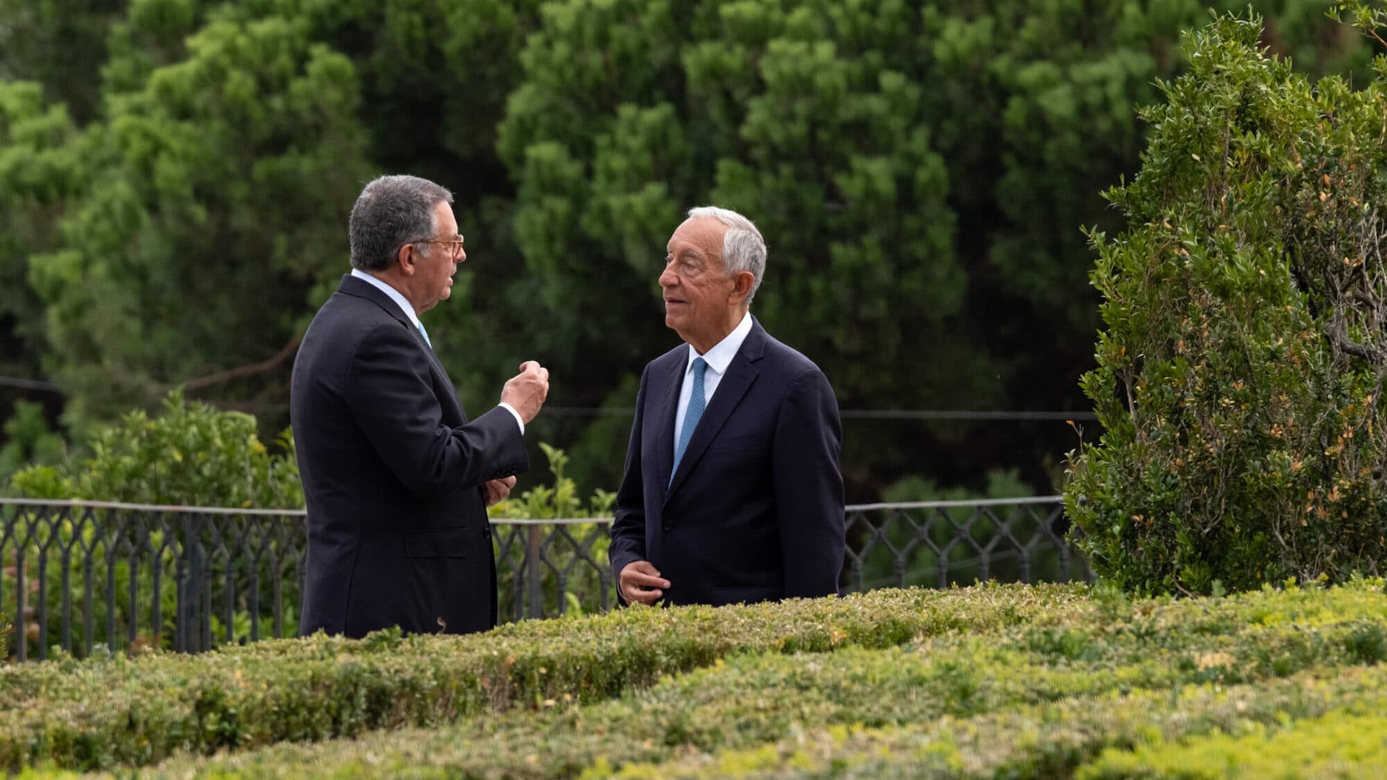 Seguro and Marcelo had lunch together at the Belém Palace