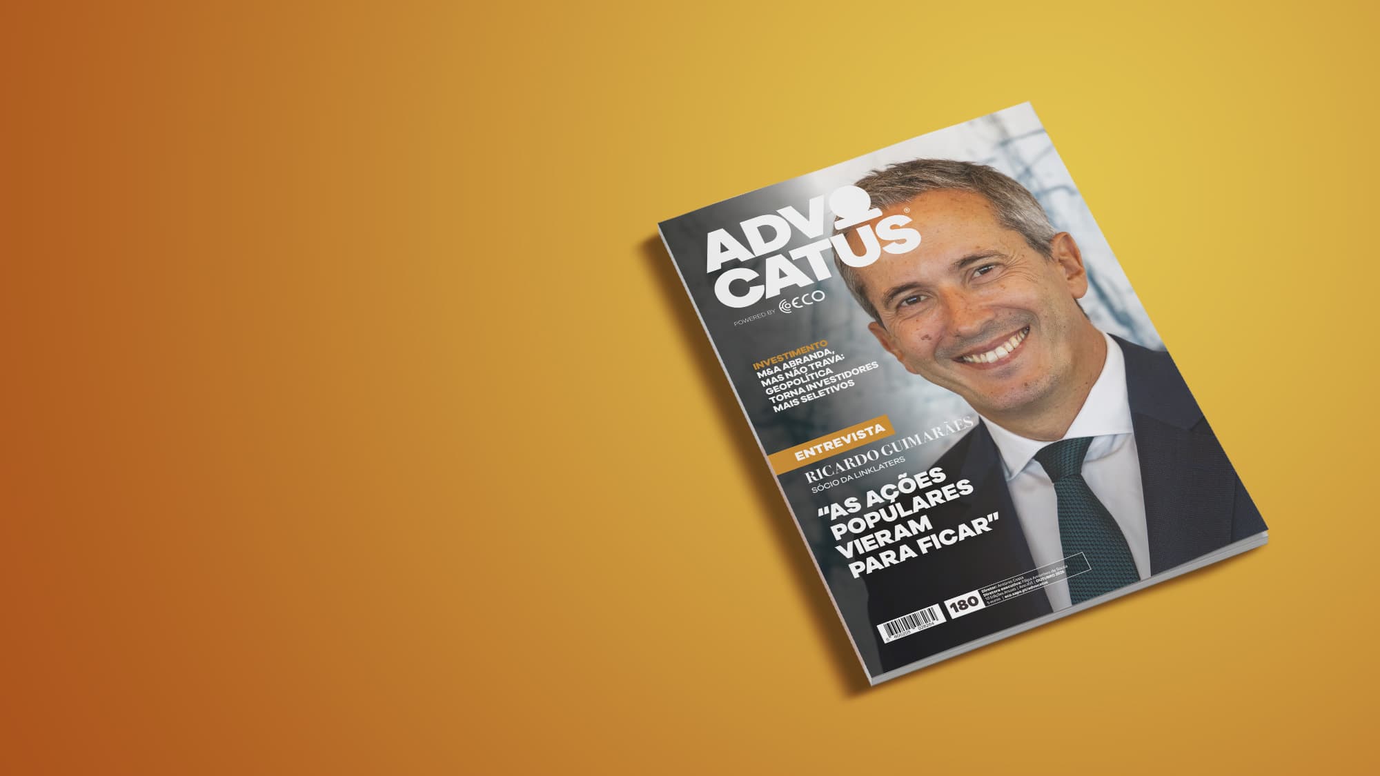 Interview with Ricardo Guimarães. October edition of Advocatus