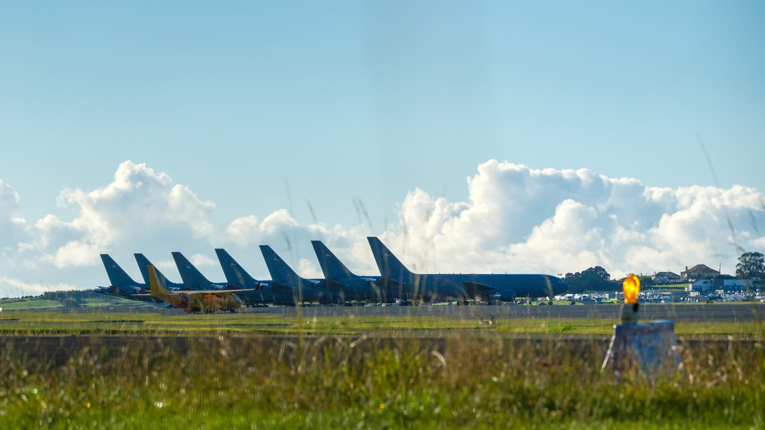 Seventeen American Refuelling Tankers Stationed at Azores Airbase