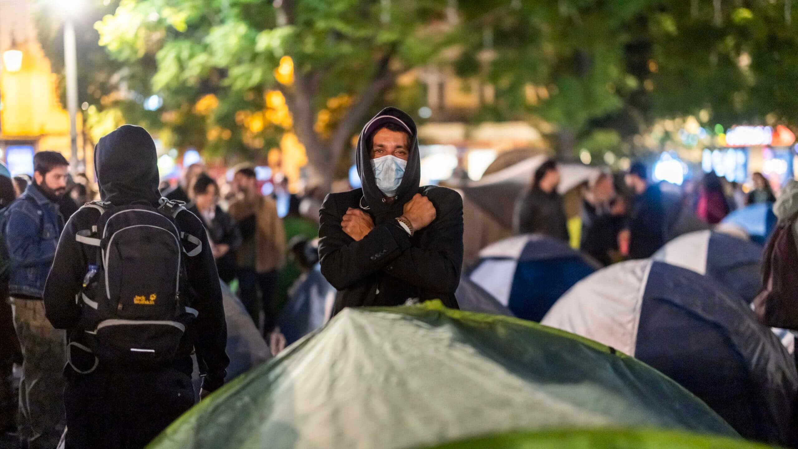 Lisbon encampment counts 130 tents in Rossio