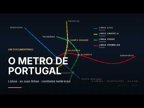 O Metro de Portugal — as linhas de Lisboa e os comboios para norte e sul