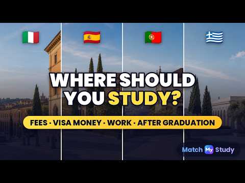 Italy vs Spain vs Portugal vs Greece: Study Costs & Work Rights