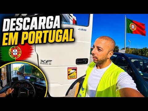 Descarga com o camião do colega em Portugal ! 