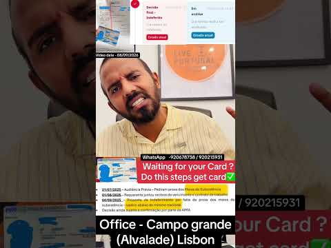 Waiting for TRC card ? step to get aima | File rejection | under review | ®Live Portugal By Harry |