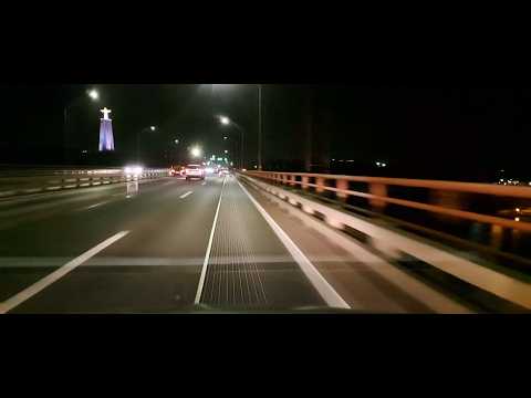 Lisbon - Telheiras to Margem Sul - Monte de Caparica | 25 de Abril Bridge 🇵🇹 | Night Drive