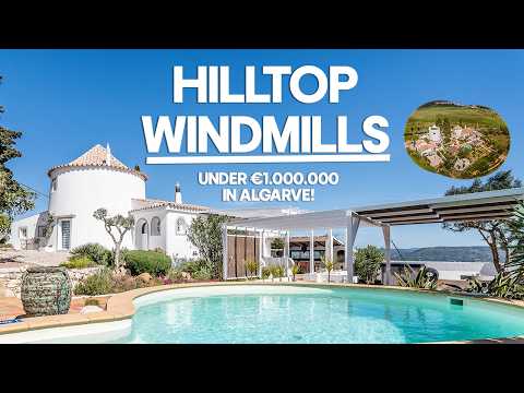 Touring TWO Unique Windmills in the Algarve  - Portugal Property Walkthrough