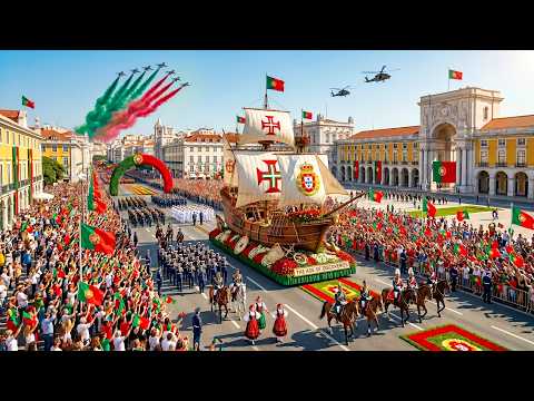 PORTUGAL NATIONAL DAY 2026 | Grand Military Parade Celebrating Portugal's National Day Full Event 4K