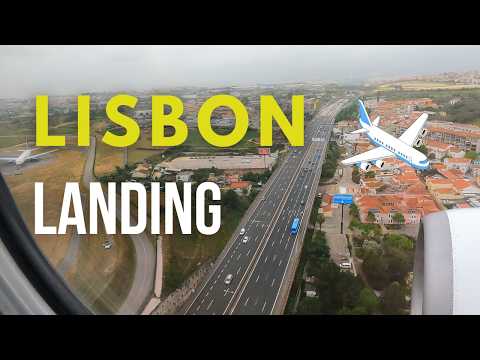 Landing at Lisbon Airport | Full view of the approach