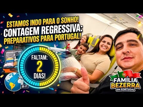 Contagem regressiva para Portugal! 🇵🇹