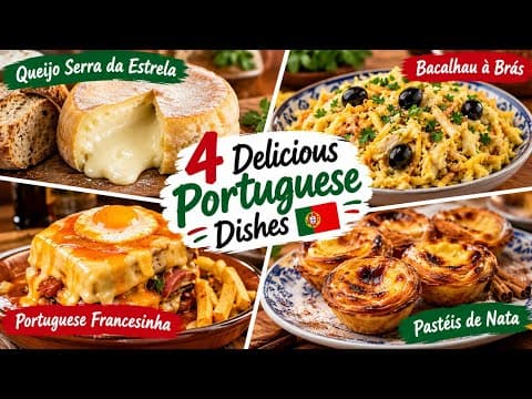 🇵🇹 4 Delicious Portuguese Dishes You Must Try! 😍 | Francesinha, Bacalhau & More