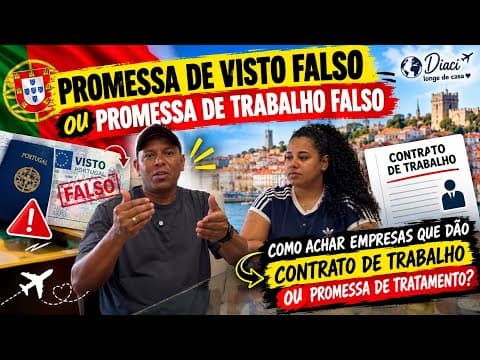 PROMESSA DE TRABALHO OU VISTO D1 FALSO | COMO ACHAR EMPRESA QUE DÃO CONTRATO DE TRABALHO EM PORTUGAL