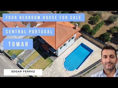 Four bedroom villa with garage and swimming pool close to castelo do bode lake Central Portugal