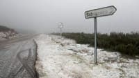 Road in the Serra da Estrela has closed again due to snowfall