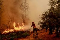 More than 110 personnel and five aircraft fight fire in Fundão