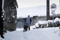 Snow paints Vila Pouca de Aguiar white