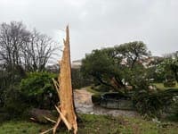 "It's a very strange feeling to be inside the house and watch the roof being blown away"