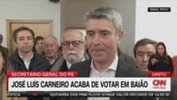 José Luís Carneiro has already voted and has re-election guaranteed: "There is a very high acceptance rate, above 95%"