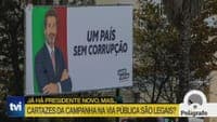 Polígrafo: There is already a new President, but campaign posters remain on public roads; is it legal?
