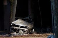 Car crash causes fire in the centre of Coimbra