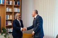 The images of the meeting between Paulo Rangel and Youssef Raggi