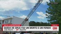 Crane falls on workers at construction site: one dead and one seriously injured