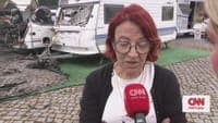 "I came running here and when I arrived I saw this tragedy": caravan dealership destroyed by fire in Leça da Palmeira