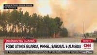 Fire in Guarda spreads across the terrain "with great speed": "We will certainly have a complicated fire throughout the night"