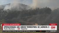 Fire threatens homes in Vieira do Minho. Aerial resources prevent the worst