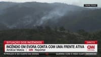 Fire in Portel keeps one front active. Strong wind may hinder firefighting efforts