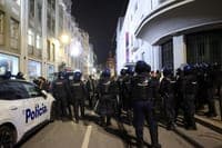 No tents, no protesters, and no encampment. Praça D. João I wakes up with a police officer on every corner