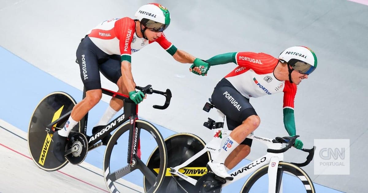 GREAT! Portugal is the world runner-up in the Madison cycling event