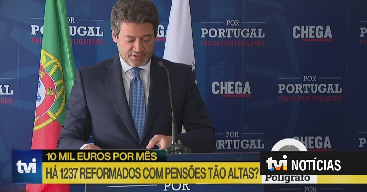 Polígrafo. Are there 1,237 pensioners in Portugal receiving more than 10,000 euros per month?
