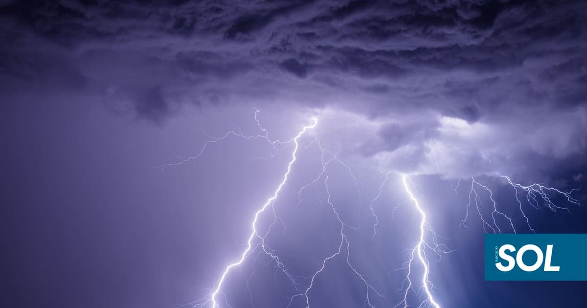 Thunderstorms, hail and heavy rain: four districts of mainland Portugal are under a yellow warning